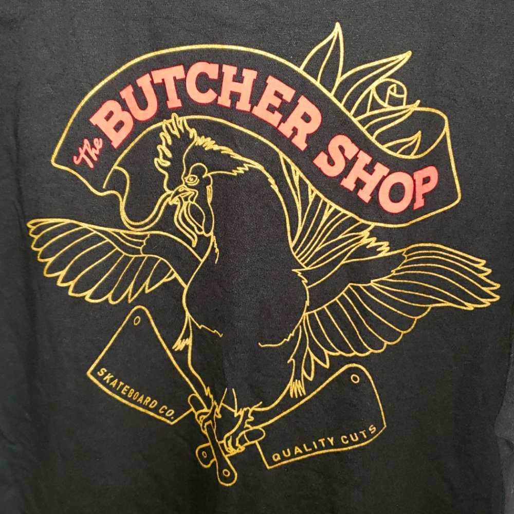 The Butcher Shop Skateboard Shop t-shirt